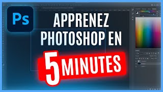 Apprendre Photoshop en 5 MINUTES  Tutoriel débutant [upl. by Teraj]