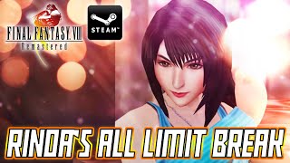 FINAL FANTASY VIII REMASTERED ALL RINOAS LIMIT BREAK FF8 [upl. by Nomzaj]