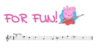 Peppa Pig Music for Flute Oboe and Mallets [upl. by Fahy]