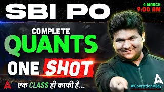 SBI PO Maths Classes 2025  Complete Quants One Shot For SBI PO  By Shantanu Shukla [upl. by Mera]