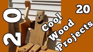 20 Cool Woodworking Project Ideas [upl. by Nosaj]