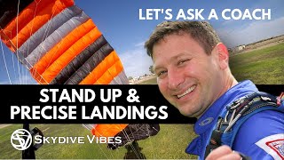 Skydiving Landings amp How to start Swooping  Lets Ask a Coach  Brian Germain [upl. by Arne]