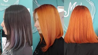 CABELLO COBRE PASO A PASO  Madmoon Peluquería [upl. by Etteneg]