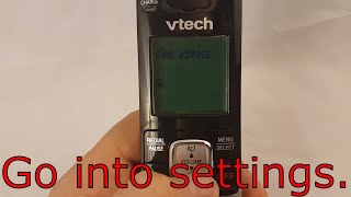 How To Deregister VTECH CS6719 Handset With Instruction [upl. by Salaidh]