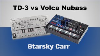 Behringer TD3 vs KORG volca nubass review demo and comparison [upl. by Adnaerb268]