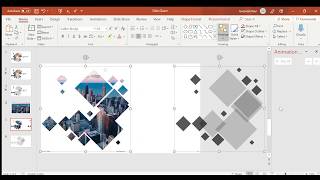 How to Fragment Images with shapes on PowerPoint [upl. by Sokul]