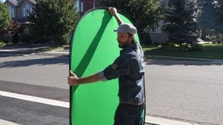 How to Fold a Portable Green Screen [upl. by Ssitnerp]