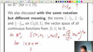 Lecture 9b Functional Analysis  Normed spaces and Banach spaces [upl. by Ena916]