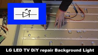 TV Repair Fernseher defekt Display Hintergrundbeleuchtung reparieren  LG Smart TV Backlight repair [upl. by Razaile]