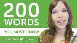 200 Words Every Italian Beginner MustKnow [upl. by Loats216]