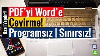 PDFyi Worde Çevirme  Programsız  Sınırsız  Ücretsiz  İnternetsiz [upl. by Bergeron]