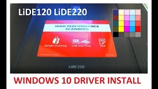 LiDE120 LiDE220 Windows 10 Driver and Software Setup [upl. by Anir]