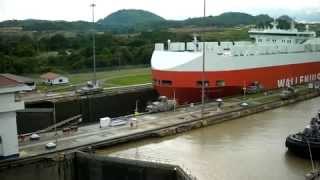 PANAMA CITY CANAL WALLENIUS WILHELMSEN [upl. by Gnof]