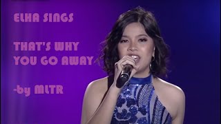 ELHA NYMPHA SINGS THATS WHY YOU GO by MLTR [upl. by Asirram]