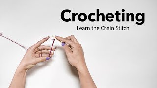 Easy Crochet Chain Stitch Tutorial [upl. by Ennaer542]