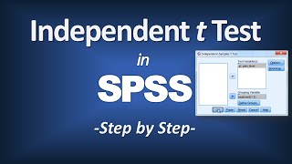 Independent t Test in SPSS [upl. by Sixele]