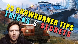 25 ESSENTIAL SnowRunner tips tricks amp secrets [upl. by Anircam]