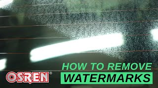 How To Remove Severe WaterSpot On Glass [upl. by Aniaj315]