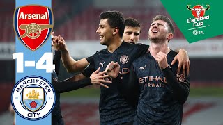 HIGHLIGHTS  ARSENAL 14 MAN CITY  CARABAO CUP [upl. by Ikcim641]