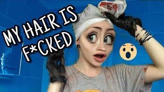 Bleaching My Hair GONE WRONG ♡ Part 1 ♡ [upl. by Palm528]