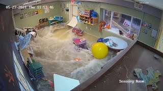 Video shows the moment a Wentzville day care flooded during storms [upl. by Aneles]