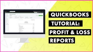 Profit and Loss Reports Tutorial QuickBooks Online [upl. by Yrol]