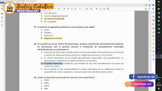 DIRECTO OPOSITORESNET  Simulacro de examen Auxiliar Administrativo de la Junta de Andalucía [upl. by Linzy]