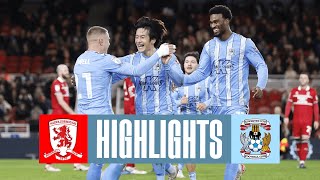 Middlesbrough v Coventry City highlights [upl. by Stacey]