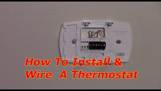 How To Replace A Thermostat Honeywell [upl. by Ecirtaed277]