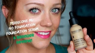 Perricone MD No Foundation Foundation Serum amp Bronzer Review amp Demo [upl. by Rebeka]