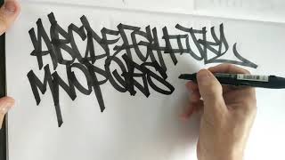 ALPHABET HANDSTYLES  GRAFFITI  HANDZSOME [upl. by Sawyor]