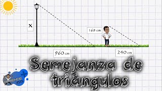 SEMEJANZA DE TRIÁNGULOS PROBLEMASEJERCICIOS [upl. by Cosenza505]