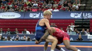 74 Round 1  Jordan Burroughs Sunkist Kids vs Kyle Dake TMWC [upl. by Ahsiekit651]