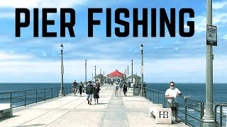 FISHING The HUNTINGTON BEACH PIER CATCH CLEAN COOK [upl. by Ulah951]