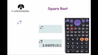 Square Root  Corbettmaths [upl. by Fogarty455]