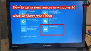 How to restore windows 10 from boot [upl. by Eelrebmyk]