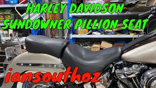 Harley Davidson Sundowner Pillion Seat [upl. by Ariday231]