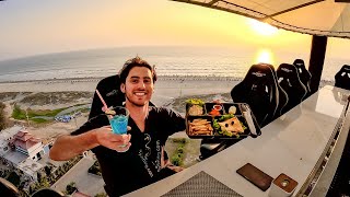 Fly Dining in Bangladesh 50m dinner in the sky 🇧🇩 [upl. by Nets]