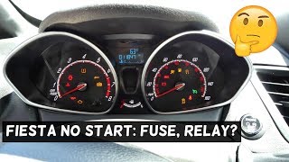 FORD FIESTA DOES NOT START FUSE RELAY PROBLEM MK7 ST [upl. by Quincy487]