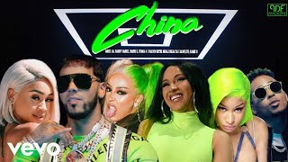 Anuel AA Nicki Minaj Daddy Yankee Doja Cat Karol G Cardi B Ozuna amp More  China Music Video [upl. by Knick]