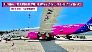 REVIEW  Wizz Air  Bari BRI  Corfu CFU  Airbus A321neo  Economy [upl. by Topping742]