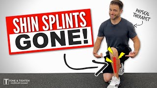 Shin Splints Stretches And Exercises  Feel Better FAST [upl. by Hurless160]