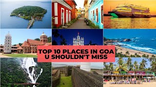 Goa Tourism  Famous 10 Places to Visit in Goa Tour [upl. by Chun]