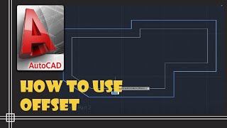 Autocad 2020  How to use Offset 4 examples in 4 minutes [upl. by Ddet]