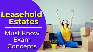 Leasehold Estates What are they Real estate license exam questions [upl. by France]