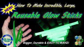 Make Reusable Glow Sticks  bigger amp brighter [upl. by Yelik]