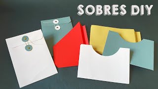 📚 Cómo Hacer BOLSILLOS o SOBRES para CUADERNOS 💛  Regalo 📦 3 PLANTILLAS [upl. by Ocsicnarf]