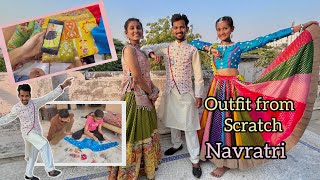 Outfit From Scratch for Navratri [upl. by Idnem470]