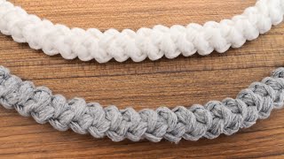 Tığ işi Anglez Çanta Sapı Yapımı  Crochet Handles for Bags [upl. by Naesal]