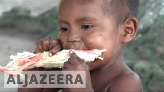 Venezuelans face severe food shortage [upl. by Nilyad]